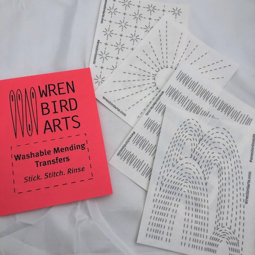 Wren Bird Arts - Washable Mending Transfers for Visible Mending - Various