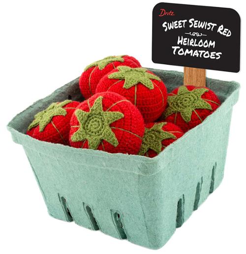 Sweet Sewist - Crocheted Heirloom Tomato Pin Cushions