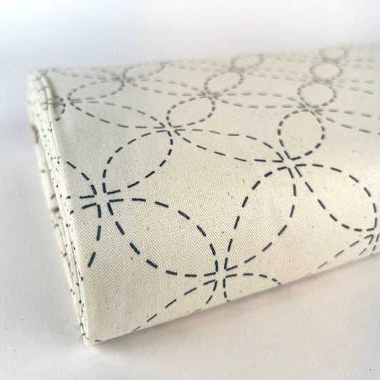Washout Sashiko - Shippou - Cream
