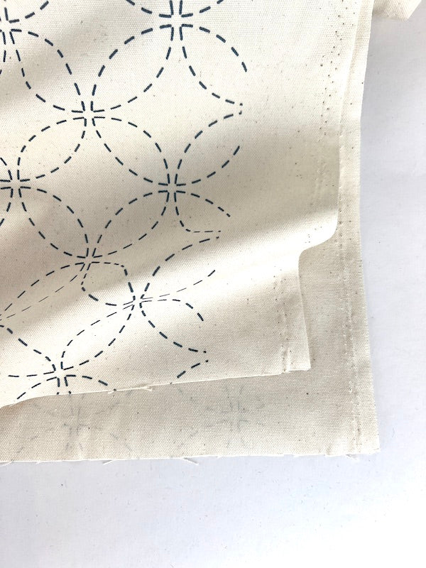 Washout Sashiko - Shippou - Cream