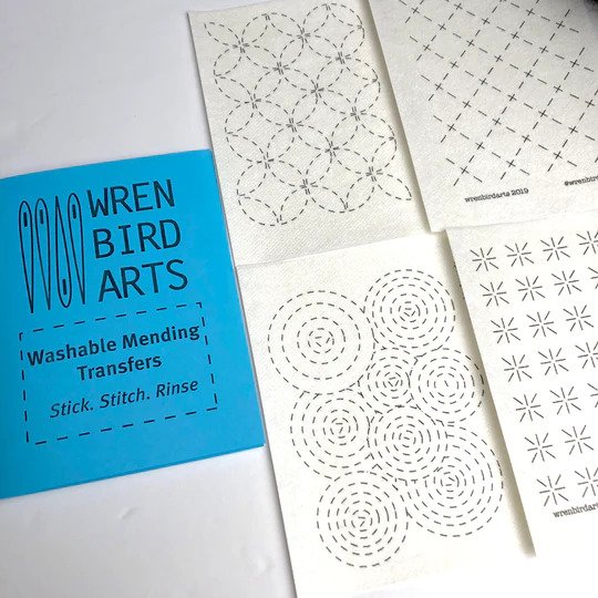 Wren Bird Arts - Washable Mending Transfers for Visible Mending - Various